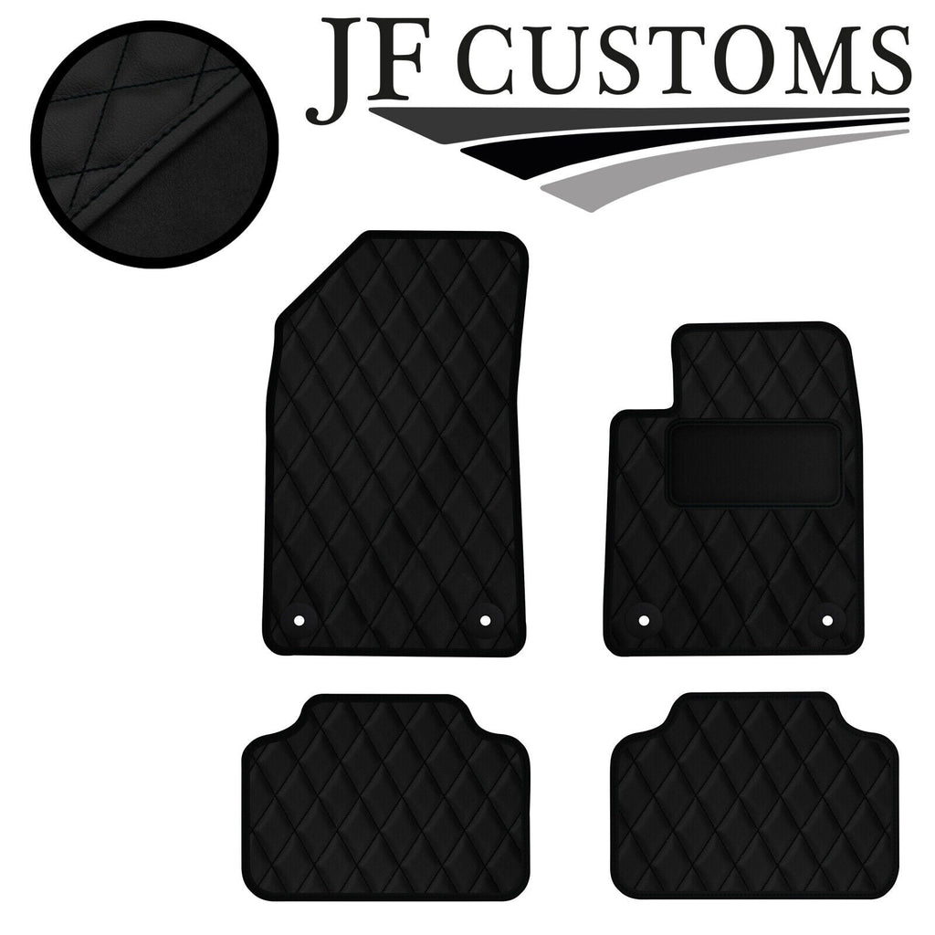 BLACK DIAMOND STITCH VINYL 4X TAILORED FLOOR CARPETS FOR CITROEN C6 05-12 JF1