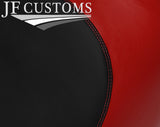 BLACK & DARK RED VINYL CUSTOM FOR YAMAHA XL700 XL1200 98-04 FRONT SEAT COVER