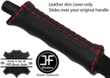 RED STITCH REAL LEATHER HANDBRAKE HANDLE COVER FITS PORSCHE 911 912 930 63-90