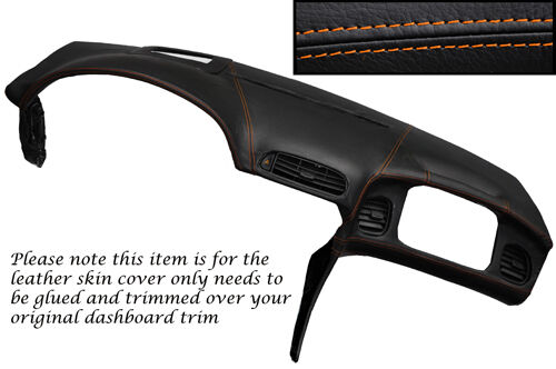 ORANGE STITCH FITS CORVETTE C5 1997-2004 TOP DASH DASHBOARD LTHR SKIN COVER ONLY