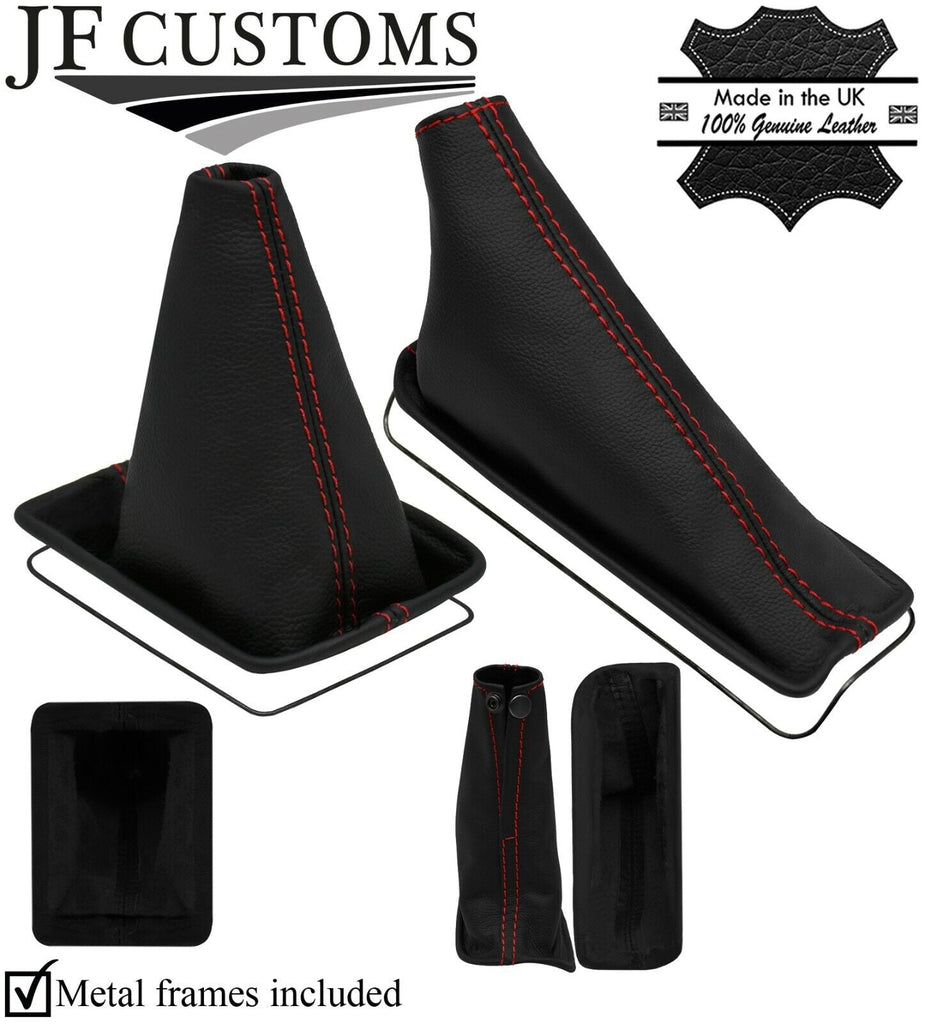 RED  STITCH REAL LEATHER GEAR+HANDBRAKE+METAL FRAME FITS INFINITI I30 95-99