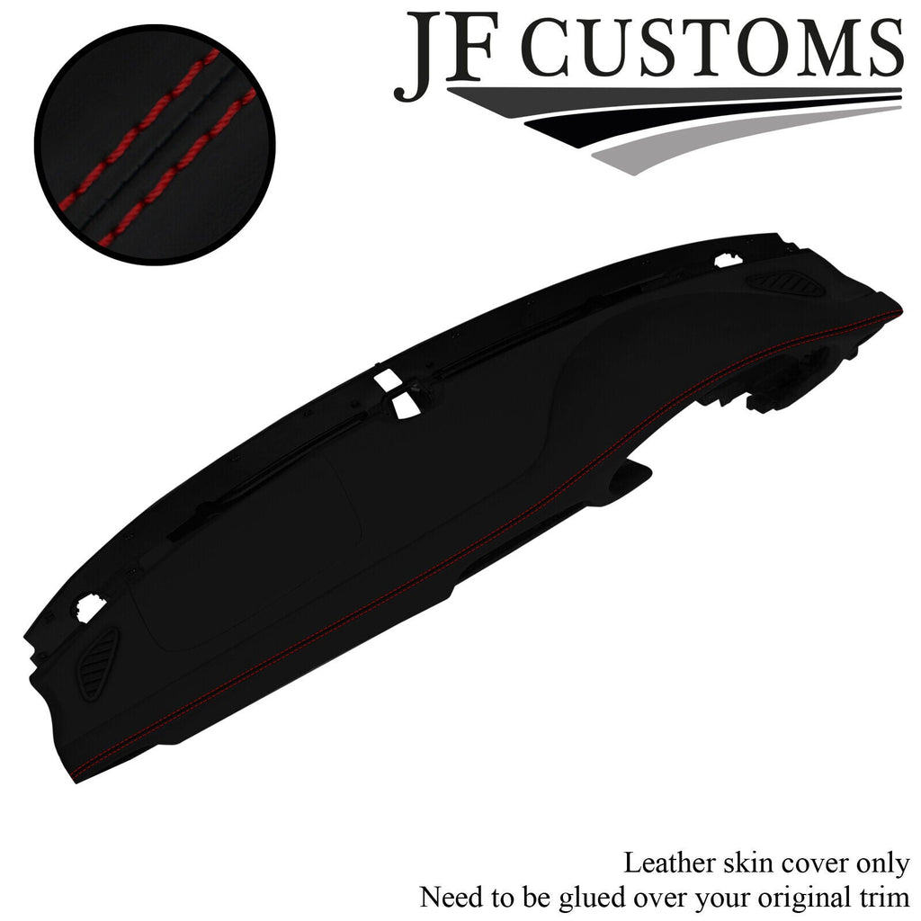 D RED STITCH NAPPA LEATHER DASH DASHBOARD COVER FITS PORSCHE 911 997 04-12