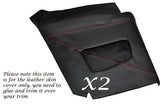 RED STITCHING FOR TRIUMPH STAG MK1 MK2 2X REAR QUARTER PANEL LEATHER SKIN COVER