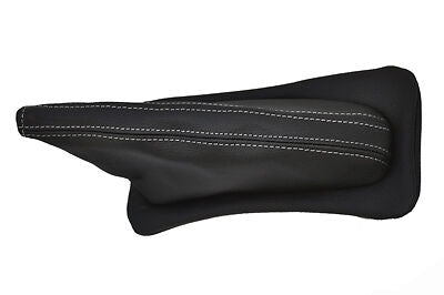 FITS FIAT X1/9 X19  white stitch LEATHER HANDBRAKE GAITER CUSTOM NEW MADE IN UK
