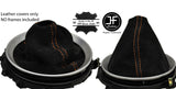 ORANGE STITCHING REAL SUEDE MANUAL GEAR GAITER FITS NISSAN 350Z 33Z 2002-2009