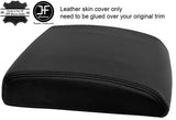 BLACK TOP GRAIN REAL LEATHER ARMREST LID COVER FITS NISSAN PATROL Y61 97-13