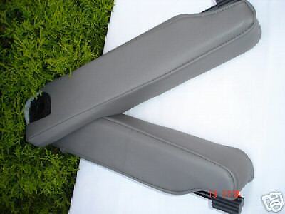 FITS RANGE ROVER P38 2 X ARM REST COVER GENUINE LEATHER GREY CUSTOM NEW