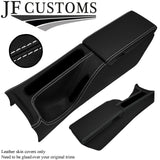 WHITE STITCH LEATHER CENTRE CONSOLE + ARMREST COVERS FOR MERCEDES SLK R170 96-04