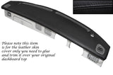 BLACK STITCH TOP DASH DASHBOARD LEATHER SKIN COVER FITS NISSAN FIGARO CUSTOM NEW