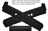 BLACK STITCH 2X B PILLAR LEATHER SKIN COVERS FITS BMW 3 SERIES E36 COUPE 91-98