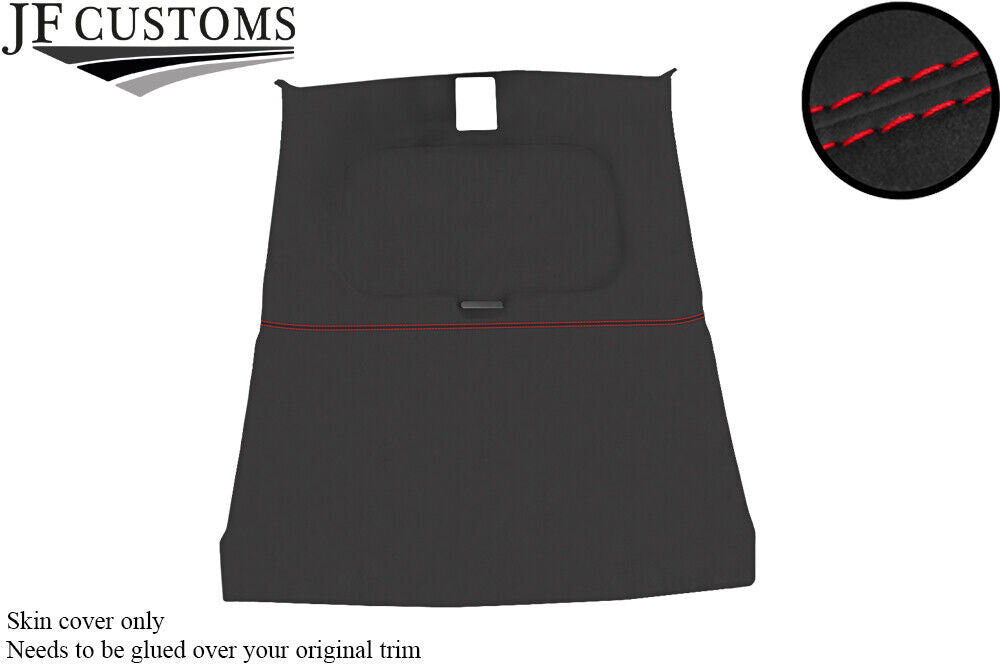 RED  STITCH ROOF+SUN ROOF HEADLINING DARK GREY LUXE COVER FOR PEUGEOT 205 MK2