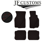 RED DIAMOND STITCH VINYL 4X TAILORED FLOOR MAT CARPETS FOR MITSUBISHI EVO 4 5 6