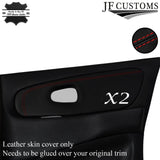 DSG2 RED STITCH 2X REAR DOOR CARD COVER FOR MITSUBISHI EVO 1 2 3 I II III