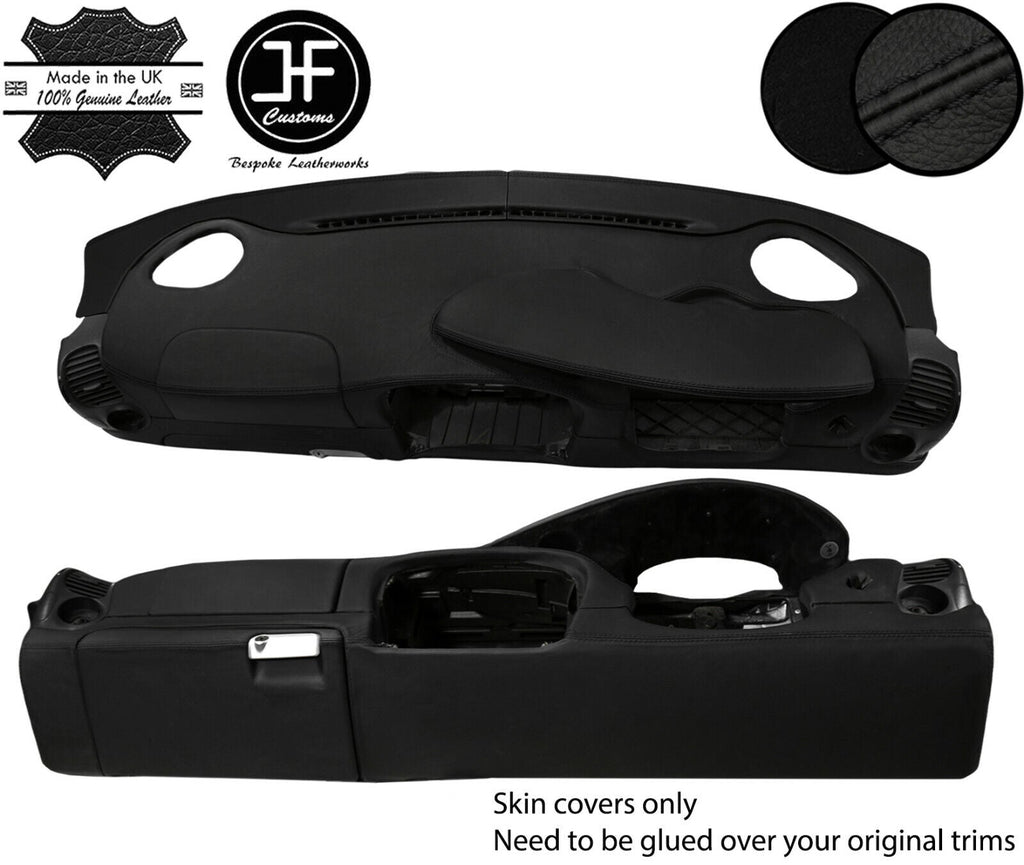 BLACK STITCH DASH DASHBOARD LEATHER COVER FOR PORSCHE 986 BOXSTER 03-04 JF1