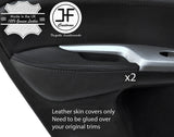 BLACK STITCH 2X REAR DOOR ARMREST LEATHER COVERS FOR HONDA CIVIC 06-12 STYLE 2