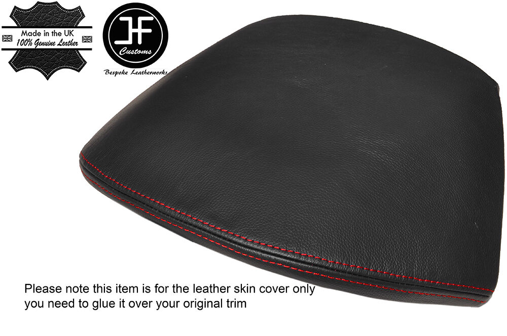 RED STITCHING SPEEDO HOOD LEATHER COVER FITS HYUNDAI IX35 2010-2015 CUSTOM NEW