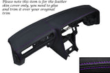 PURPLE STITCH DASH DASHBOARD LEATHER SKIN COVER FITS TOYOTA SUPRA MK3 1986-1993
