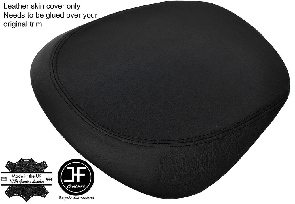 BLACK & BLACK TOP GRAIN LEATHER SPEEDO HOOD COVER FOR VAUXHALL OPEL MOKKA 12-18