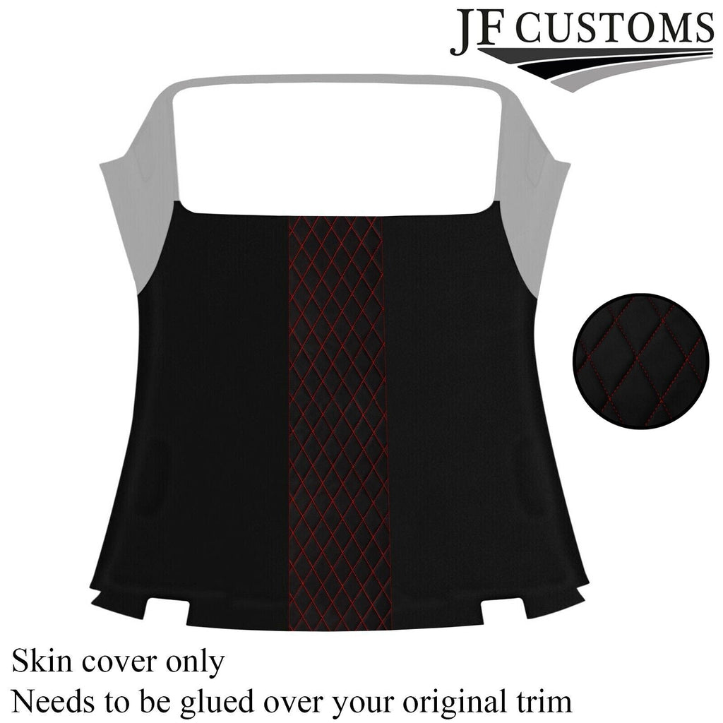 DSG2 RED STITCH LUXE SUEDE HARDTOP HEADLINER COVER FOR BMW E46 CONVERTIBLE