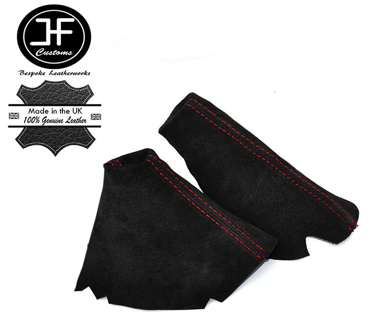 RED STITCH PU SUEDE AUTO HI LOW HANDBRAKE FOR LAND ROVER DISCOVERY MK1 MK2