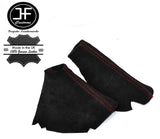 RED STITCH PU SUEDE AUTO HI LOW HANDBRAKE FOR LAND ROVER DISCOVERY MK1 MK2