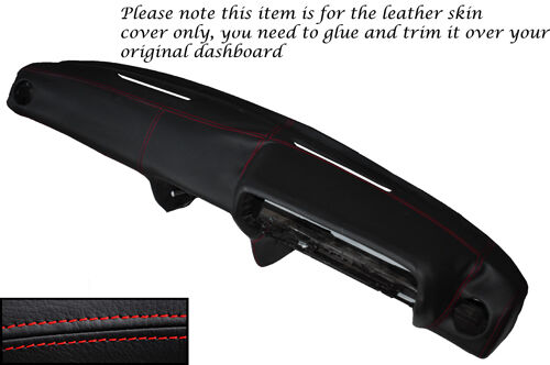 RED STITCH DASH DASHBOARD LEATHER SKIN COVER FITS TALBOT SUNBEAM CUSTOM NEW