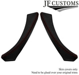 D RED STITCH CARBON VINYL  2X FRONT DOOR HANDLE COVER FOR BMW E90 E91 E92 E93