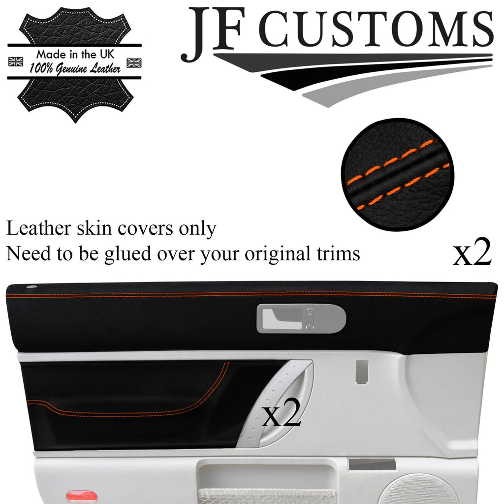 ORANGE STITCH 4X FRONT DOOR TRIMS + CAPPINGS COVERS FOR VW NEW BEETLE 98-11