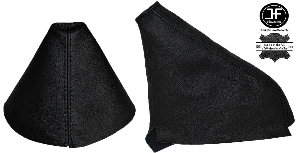 BLACK STITCH LEATHER MANUAL GEAR & HANDBRAKE GAITER FITS NISSAN 300ZX Z32