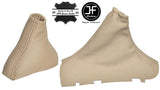 BEIGE REAL LEATHER AUTOMATIC GEAR HANDBRAKE GAITER FOR VOLVO S80 1998-2006
