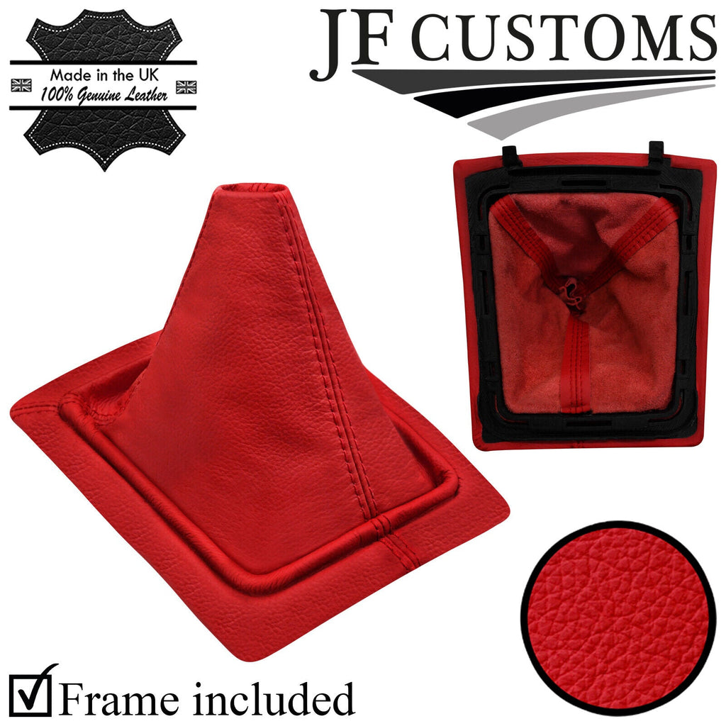 RED ITALIAN LEATHER GEAR + SURROUND COVER + FRAME FITS CADILLAC CTS V 04-07