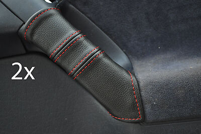 FITS VW GOLF MK3 3 III LEATHER 2X DOOR HANDLE COVERS red CUSTOM NEW MADE IN UK