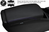 PURPLE STITCH ARMREST LID LEATHER COVER FITS NISSAN QASHQAI J11 2013-2016
