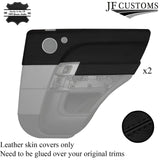 BLACK STITCH 2X REAR DOOR CARD TRIM + ARMREST COVER FOR RANGE ROVER L494 13-21