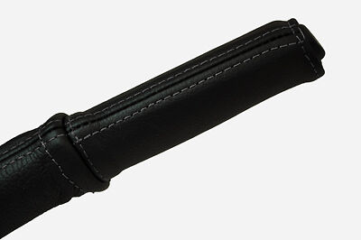 grey stitch FITS RENAULT CLIO MK2 98-06 LEATHER HANDBRAKE HANDLE COVER ONLY