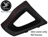 RED STITCH AUTO GEAR SURROUND NAPPA & SUEDE TRIM COVERS FOR BMW 4 F32 F33