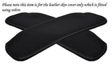 WHITE STITCHING FITS TOYOTA MR2 MK3 00-05 2X SUN VISORS LEATHER COVERS