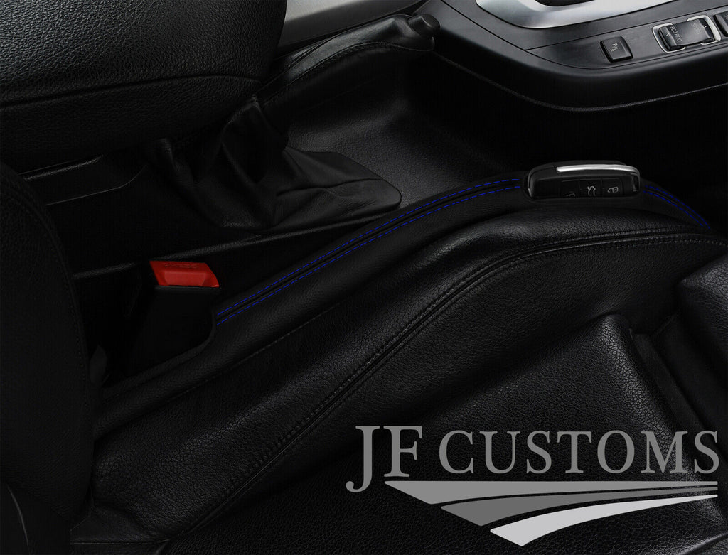 BLUE STITCH LEATHER 2X CAR KEY HOLDER PROTECTO FOR BMW  F30 F31 2012-2016