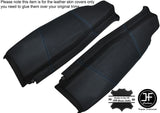 BLUE STITCH 2X REAR SIDE SPEAKER PANEL LEATHER COVERS FITS VW GOLF MK2 83-92