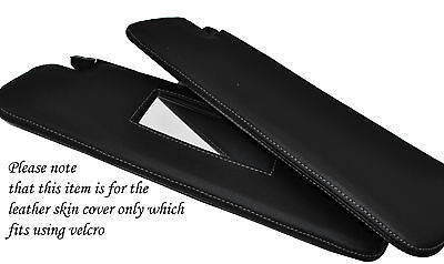 GREY STITCH 2X SUN VISORS SKIN COVERS FITS MERCEDES G CLASS W460 W461 CUSTOM NEW