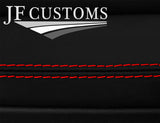 RED STITCH NAPPA LEATHER 2X REAR DOOR ARMRESTS FOR AUDI A5 8F S5 CABRIO 09-16