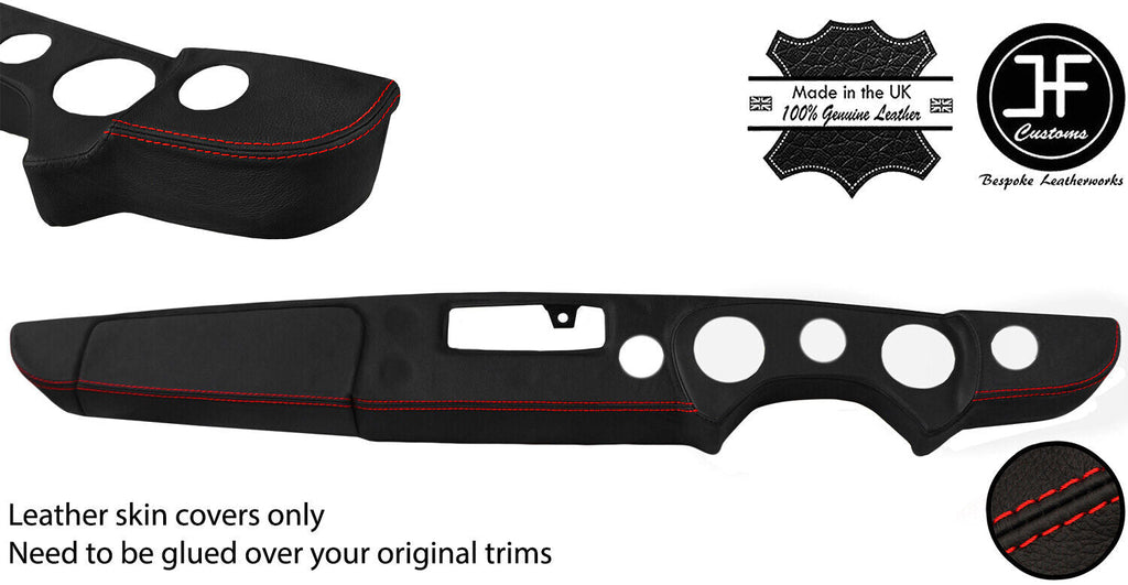 RED STITCH DASH DASHBOARD LEATHER COVER FITS MG MGB V8 STYLE 3 CUSTOM NEW