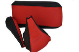 FITS NISSAN PULSAR SUNNY GAITERS SETARMREST COVER  RED CUSTOM NEW MADE IN UK
