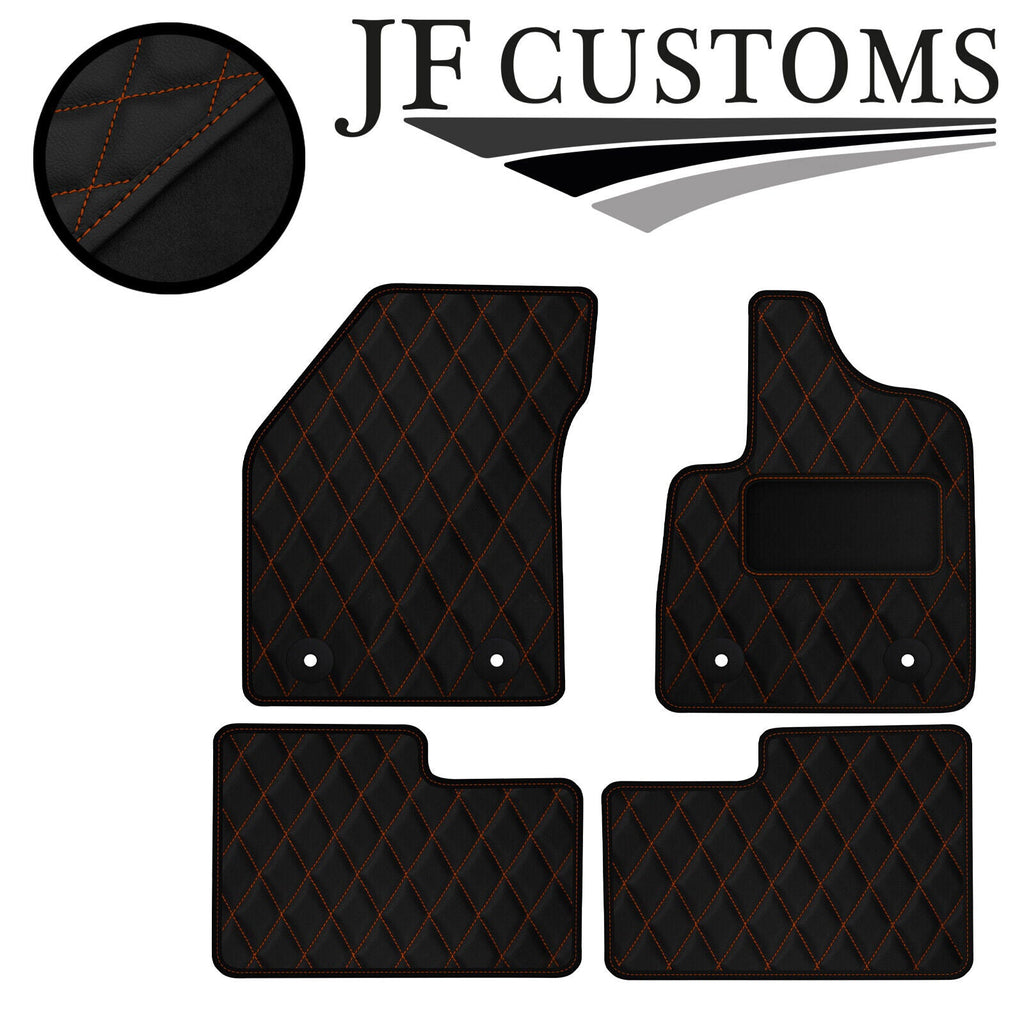 TAN  DIAMOND VINYL 4X TAILORED FLOOR CARPET FOR ALFA GIULIETTA AUTO 10-14 JF1