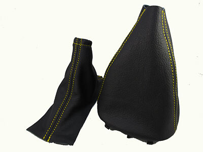 FITS VOLVO S70 V70 C70 850 GEAR HANDBRAKE GAITER YELLOW ST CUSTOM NEW MADE IN UK