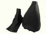 FITS VOLVO S70 V70 C70 850 GEAR HANDBRAKE GAITER YELLOW ST CUSTOM NEW MADE IN UK