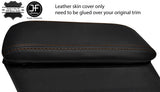 BROWN STITCH TOP GRAIN LEATHER ARMREST COVER FOR FORD CORTINA MK5 1979-1982