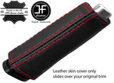 RED STITCHING HANDBRAKE HANDLE LEATHER COVER FOR FORD FOCUS MK2 2005-2011