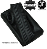 BLACK STITCH REAL LEATHER AUTO AUTOMATIC GEAR GAITER FITS AUDI Q7 2007-2015