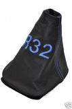 FITS VW GOLF 4 IV LEATHER GEAR GAITER EMBROIDERED R32 CUSTOM NEW MADE IN UK